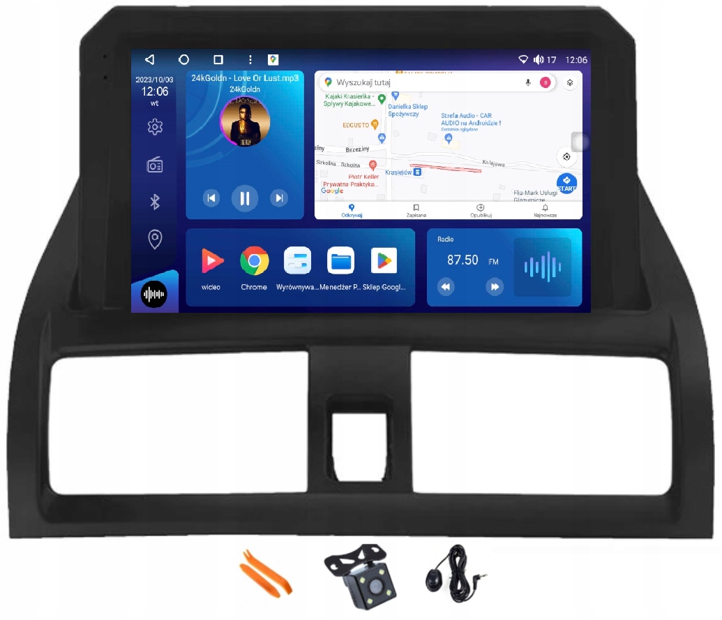 Rádio Android Navigácia Qled Carplay 128GB Lte Gps Dsp Honda Accord 7 02-08