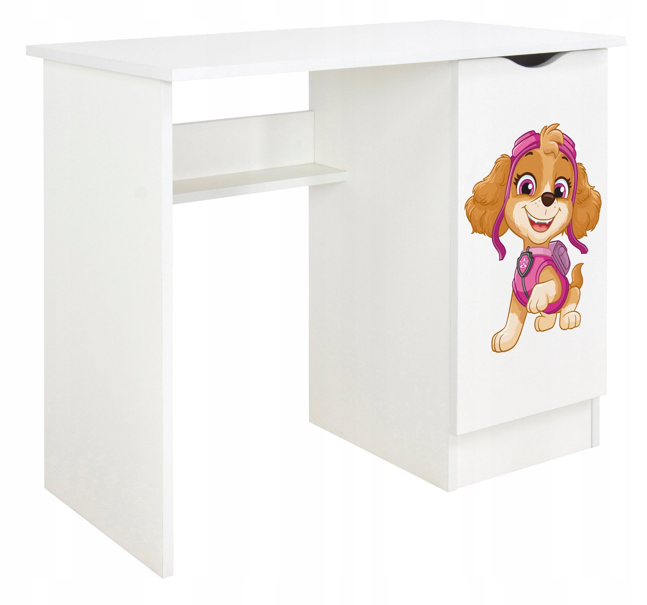 Detský písací stôl so skrinkou Labková patrola 90x50x77 – Učenie a zábava