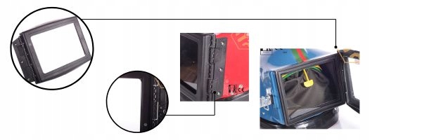 ramka wizjera do hełmu RES RES 3 RES 3G RES 3GOH z zawiasem do piaskowania Kod producenta CA0TOB1341 ramka hełm resin wizjer