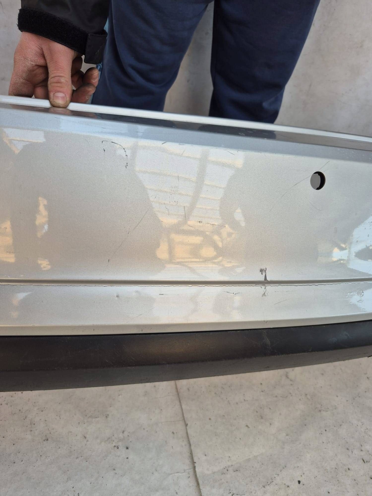 SKODA RAPID SPACEBACK 12- bumper rear part rear PDC