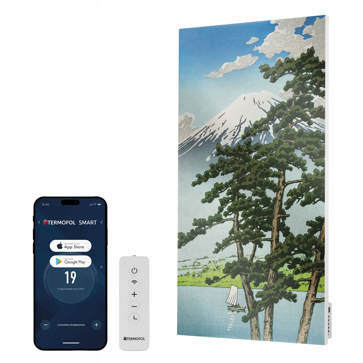 Infračervený ohrievač Kawaguchiko 700 W 120 x 60 cm WiFi