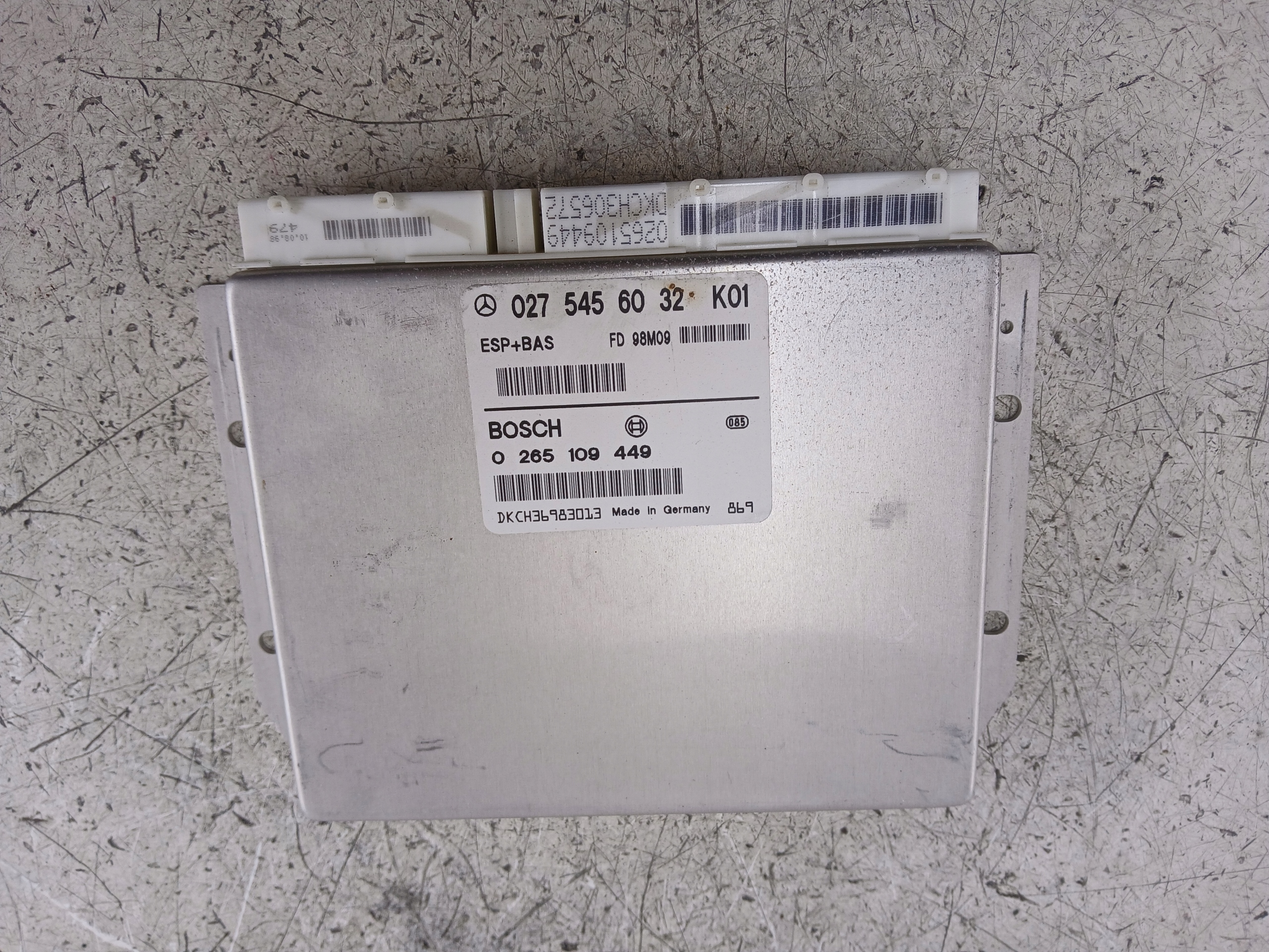 MERCEDES W168 control unit ESP BAS 0275456032