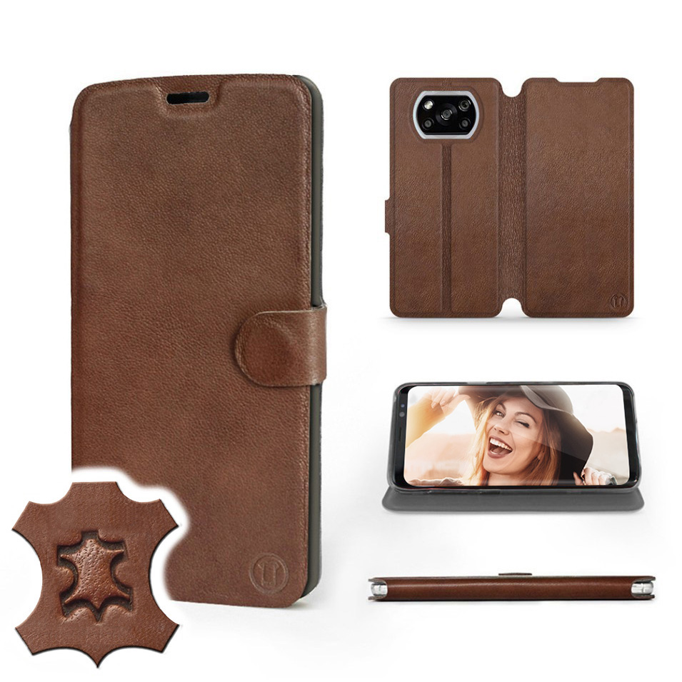

Etui Mobiwear do Xiaomi Poco X3 Pro - Brown Leathe