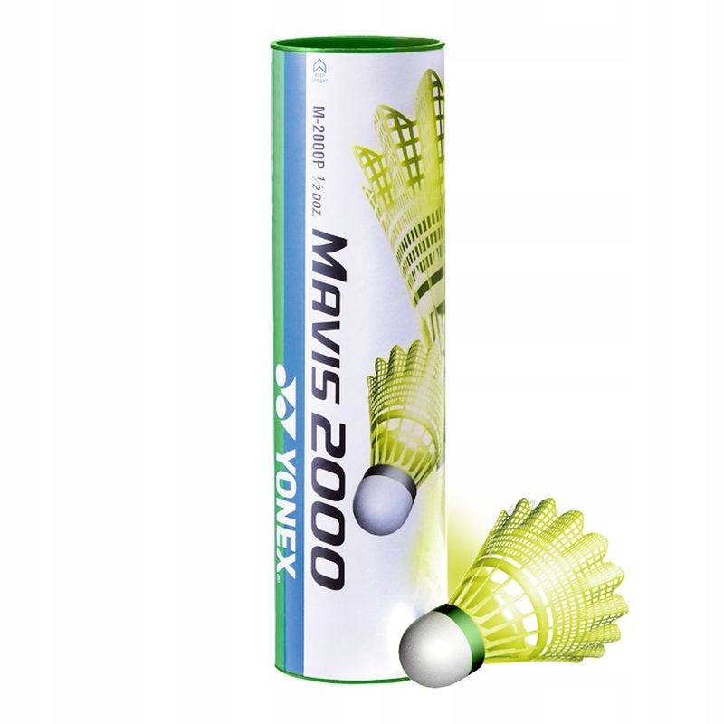 Lotki do badmintona Yonex Mavis 2000 Żółte Wolne 6 szt