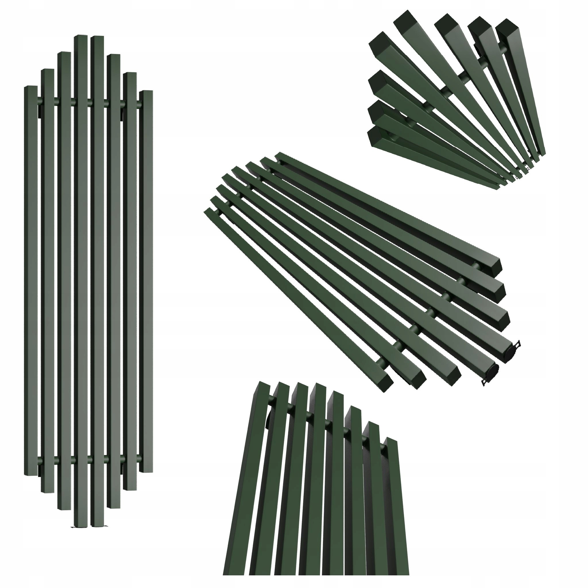 Dekorativní radiátor Bigben 100x38 zelený