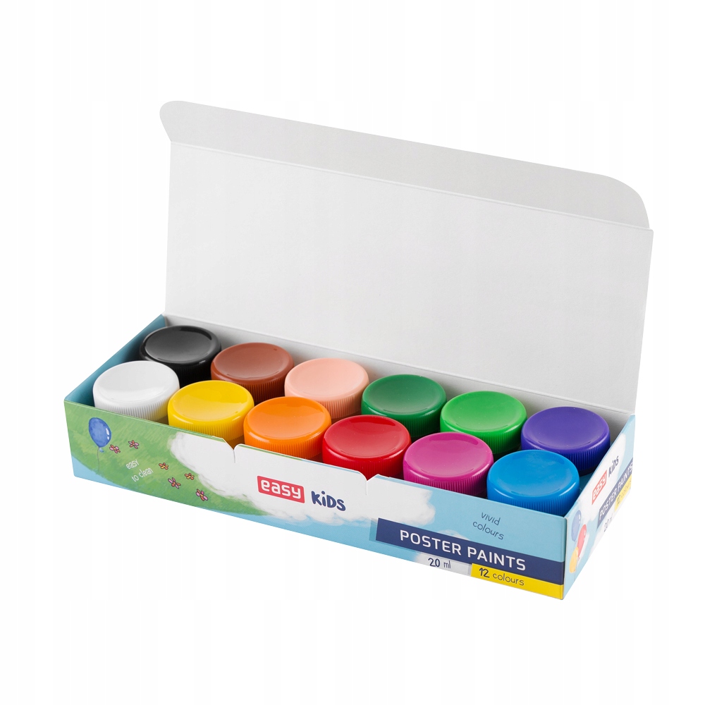 

Farby plakatowe Easy Stationery 12 szt. x 20ml