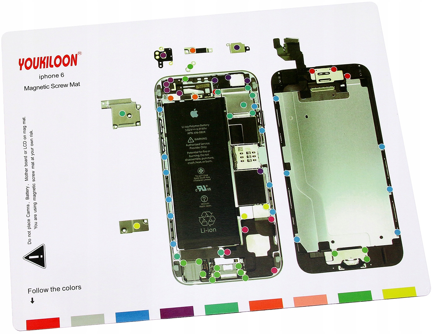 

Mata Magnetyczna Serwisowa Na Śrubki iPHONE 6