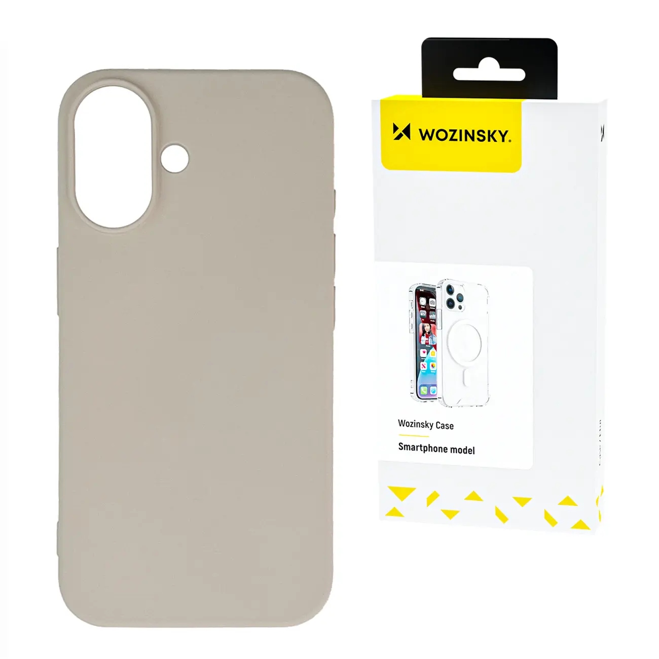 Silikonowe etui Wozinsky Silicone Case na Samsung Galaxy S24 Fe beżowe