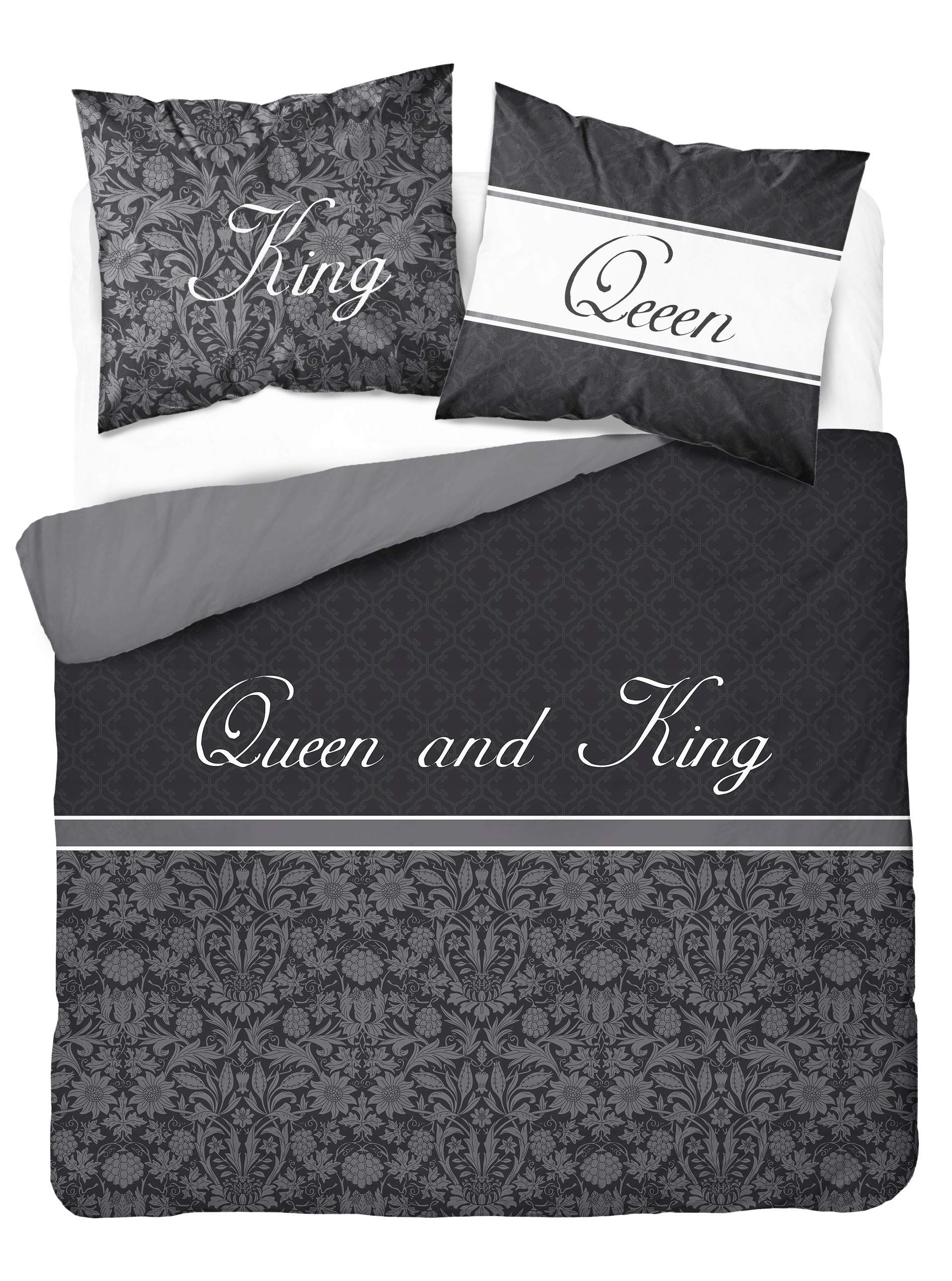 

Pościel 160x200 Bawełna Queen And King 3739A