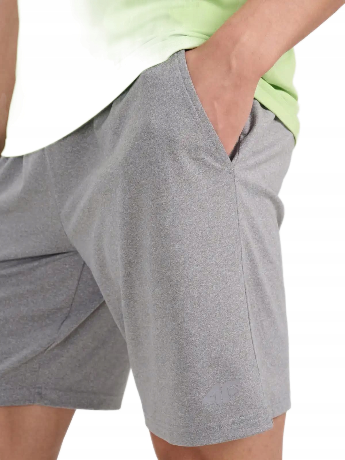 Krótkie Spodenki 4F Męskie Treningowe Oddychające Lato Szare M1310 r. 3XL