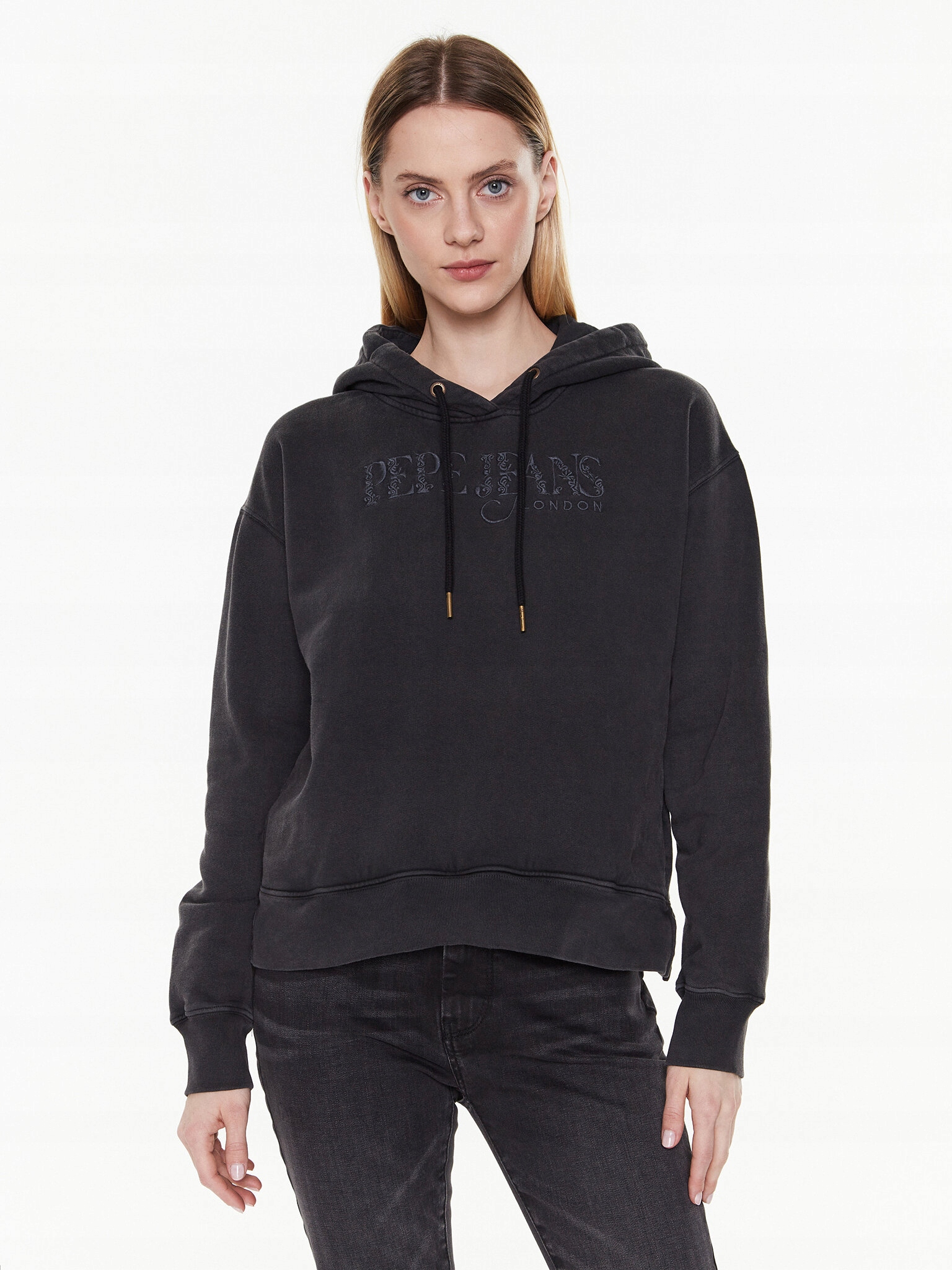 Pepe Jeans Bluza Lua PL581286 Szary Regular Fit
