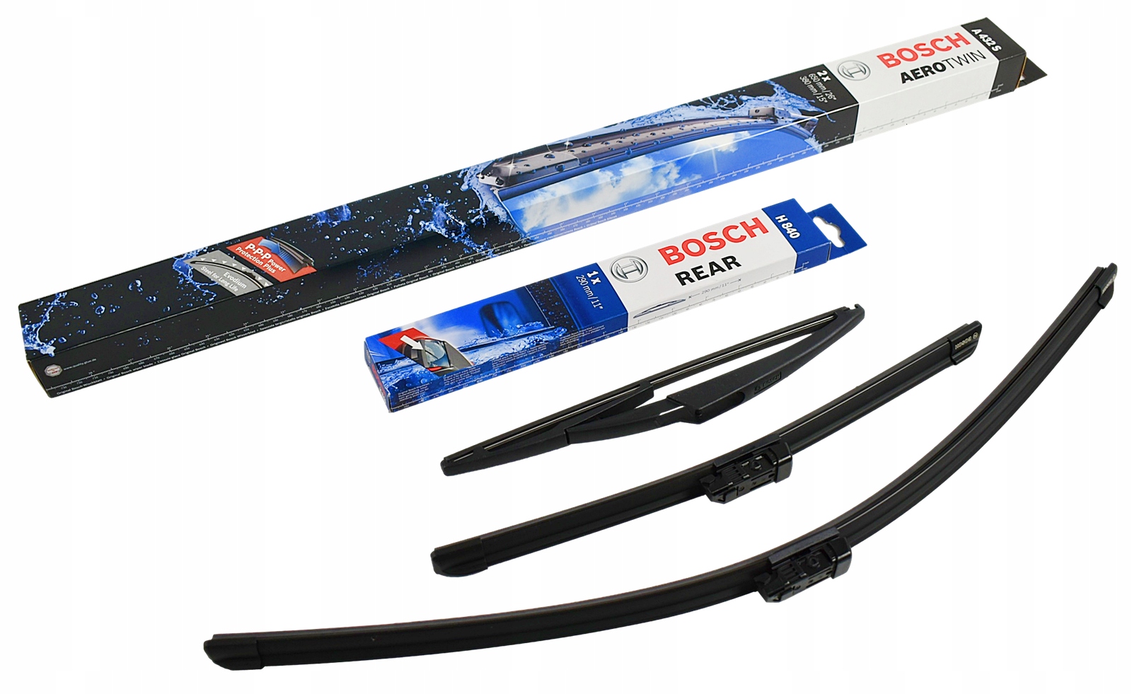 3397007432 3397004802 - BOSCH СТЕКЛООЧИСТИТЕЛЬ ПЕРЕДНИЙ + ЗАДНИЙ FIAT 500L В СБОРЕ