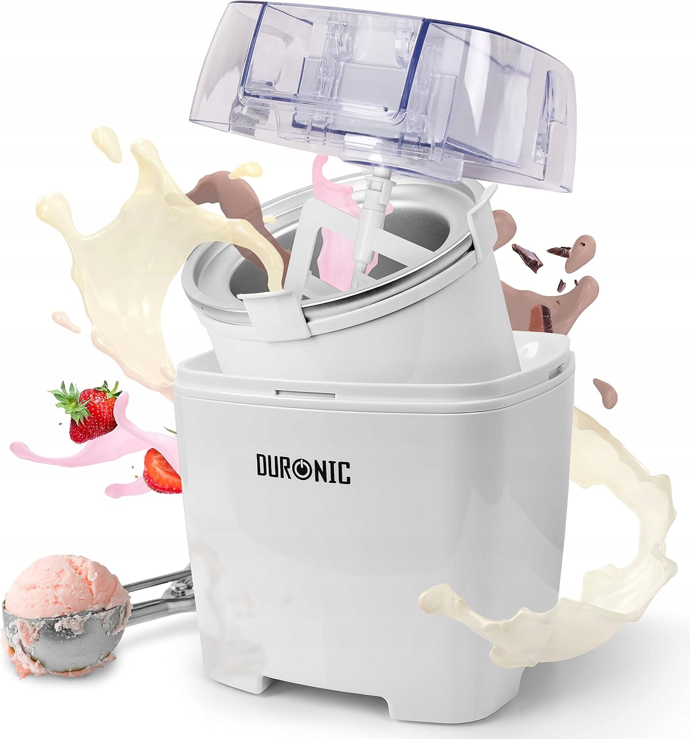 Maszyna Do Lodów 1,5L Automatyczna Sorbet Mrożony Jogurt 30MIN Bez Bpa