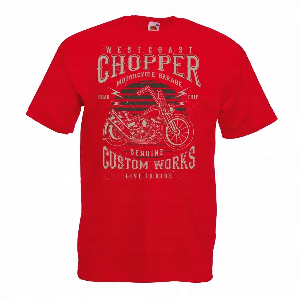 

Koszulka motor motocykl chopper M czerwona