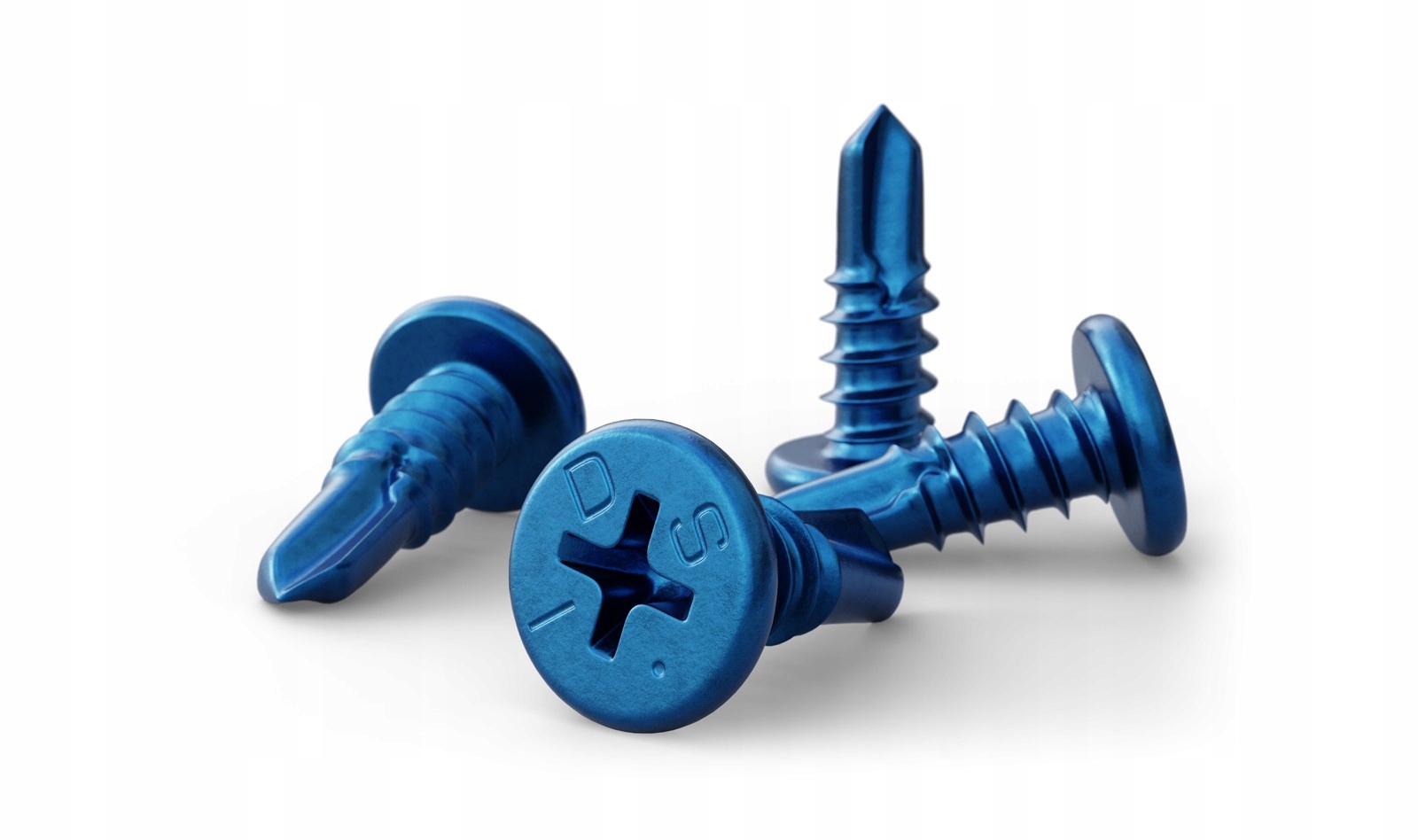 Wkręty Pchełki samowiercące 4,2 x 12mm SlimHead Blue 500szt. Ids