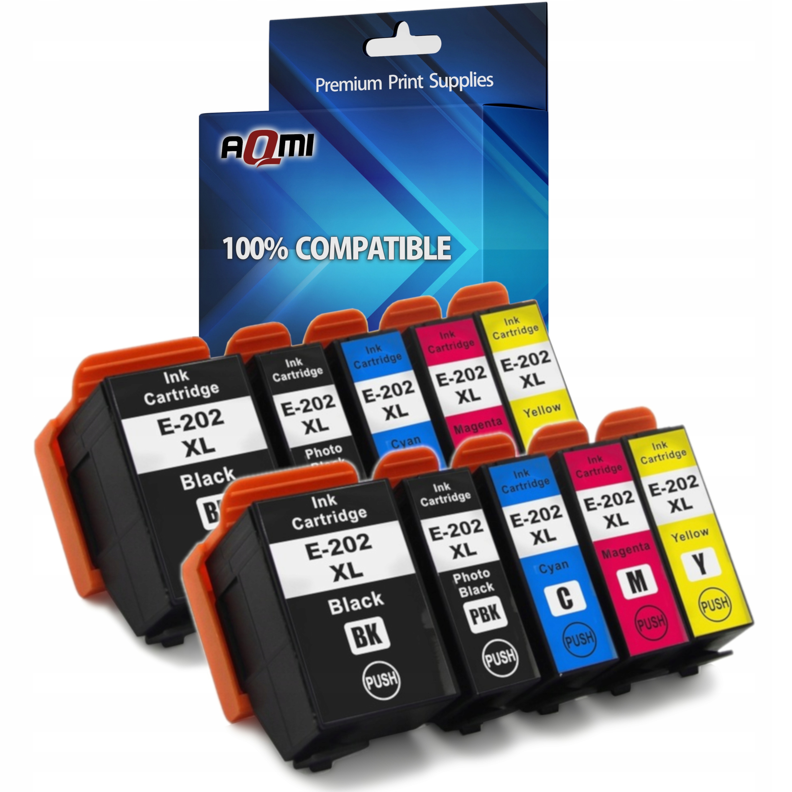 10× TUSZE 202 XL DO DRUKARKI EPSON EXPRESSION XP-6000 XP-6005 XP-6100 XP-6105