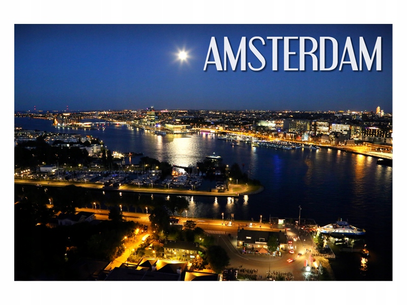 

Amsterdam Centrum Panorama Magnes na lodówkę