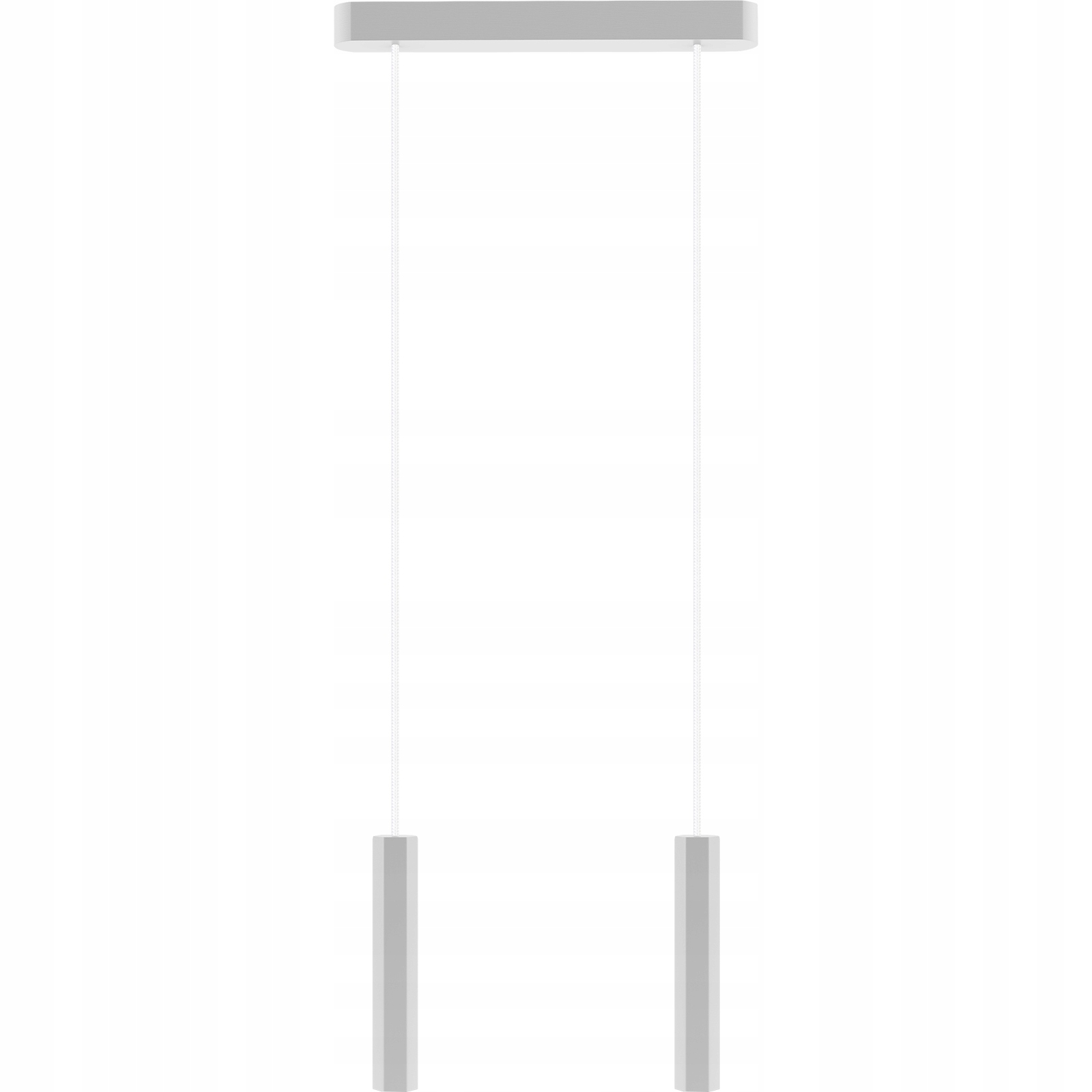 Bílá Závěsná Lampa Dvojitá Dřevěná Led Lampa