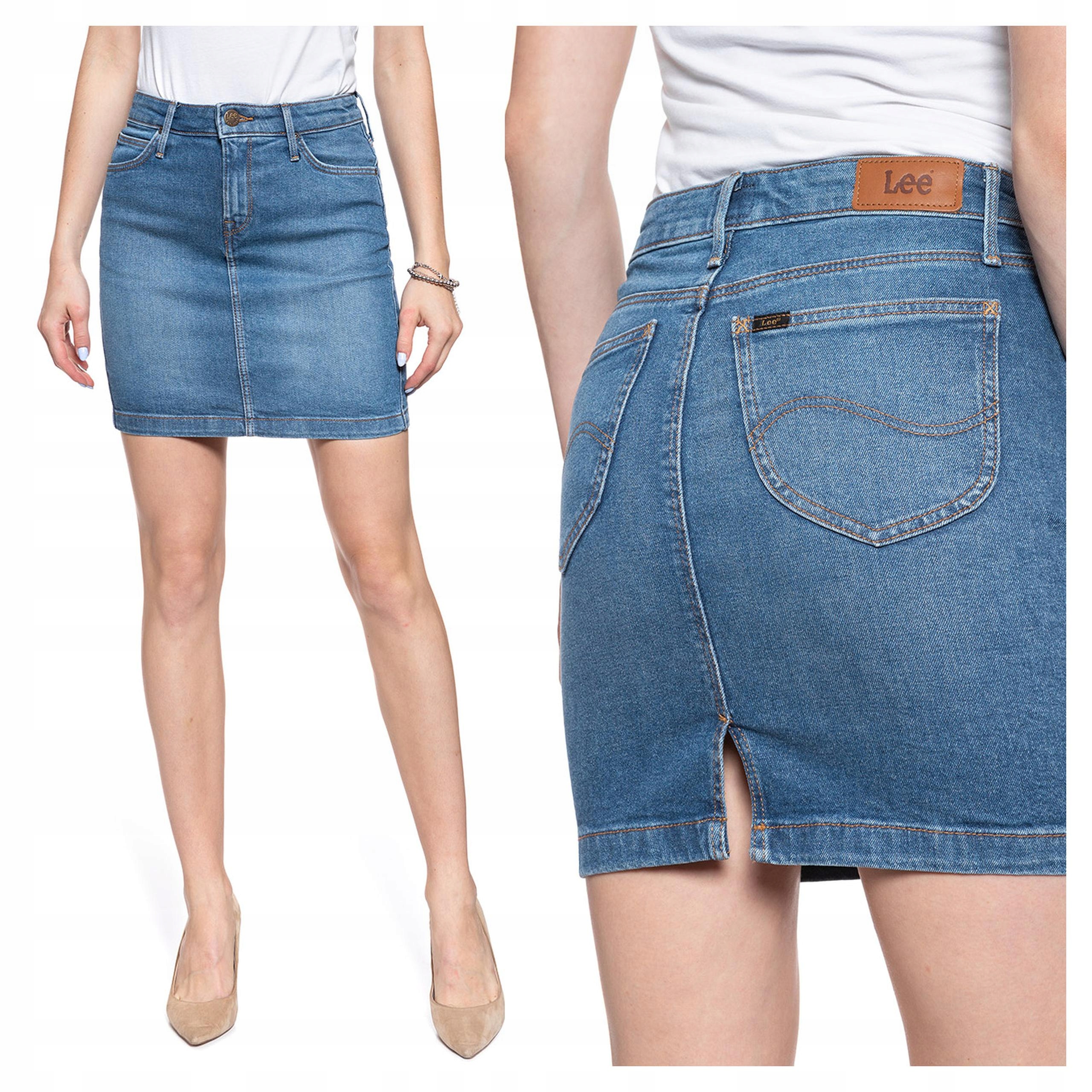 Sukně Lee MID Sukně Džínová Sukně Simple Focus L38JLTZJ W24.