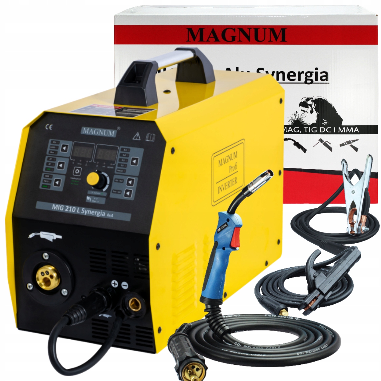 Półautomat Spawarka Invertorowa Migomat Mma Mig 210L Synergia Magnum