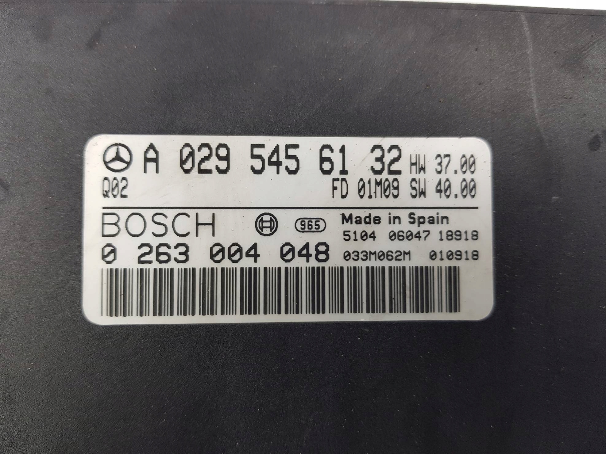 modulo parcheggio PDC A0295456132 MERCEDES - BENZ CL 500