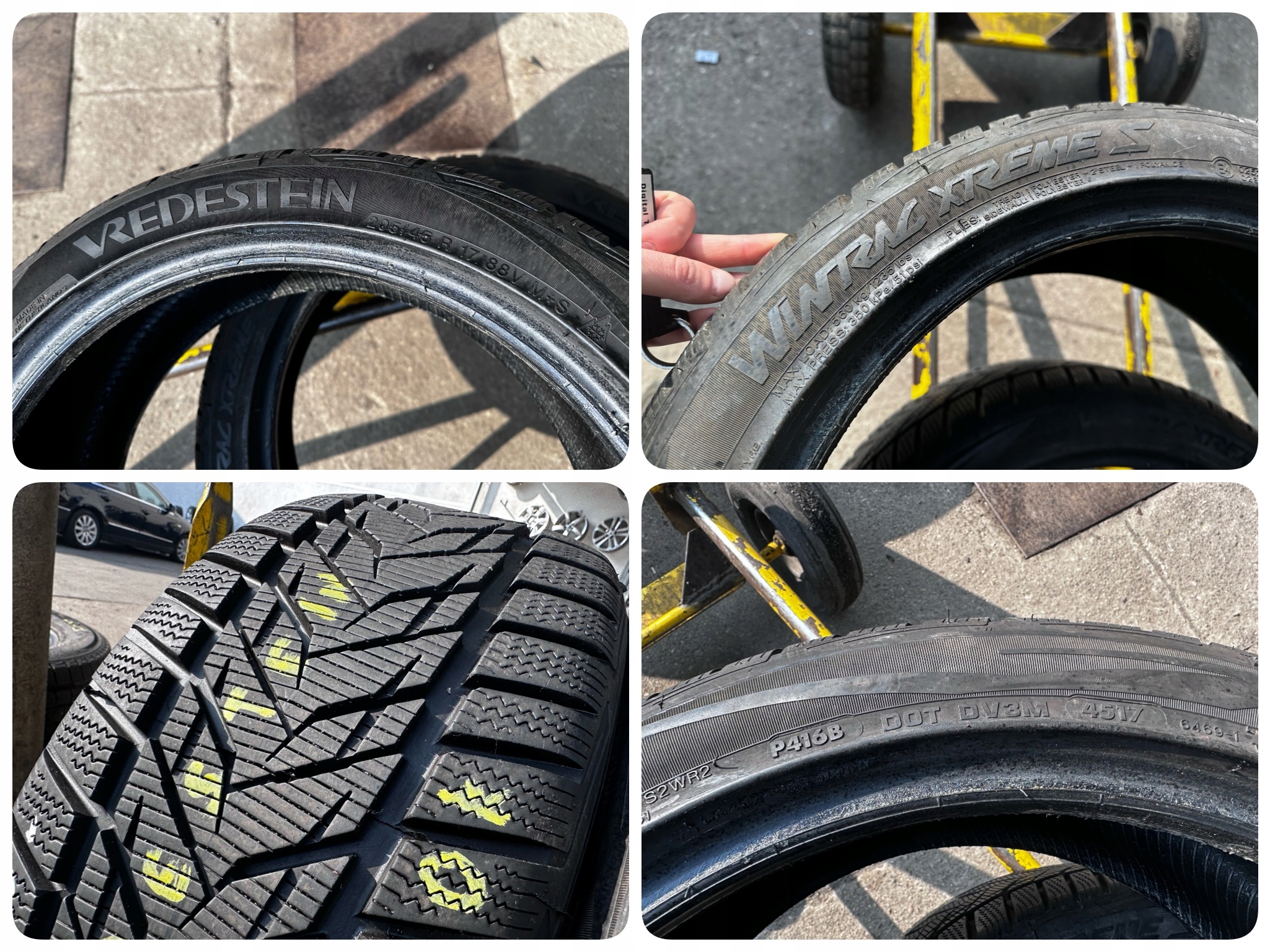 2X OPONY ZIMOWE 205/45R17 88V M+S XL VREDESTEIN WINTRAC XTREME S 8.4MM Klasa premium