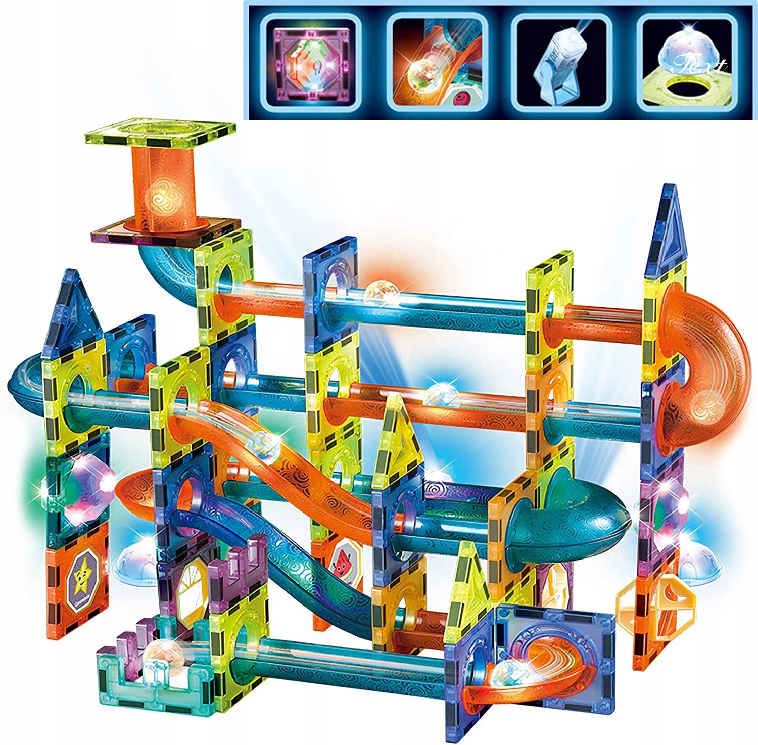 KLOCKI MAGNETYCZNE ŚWIĘCĄCE TOR KULKOWY 202EL XXL Kod producenta KLOCKI MAGNETYCZNE KONSTRUKCYJNE