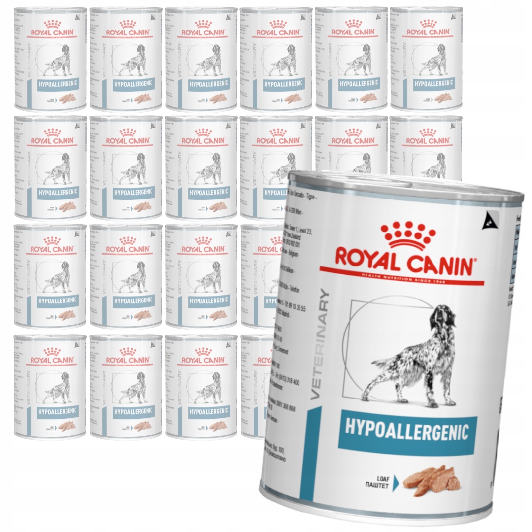 Royal Canin Veterinary Hypoallergenic 24x400g Mokra Karma Pasztet Dla Psa