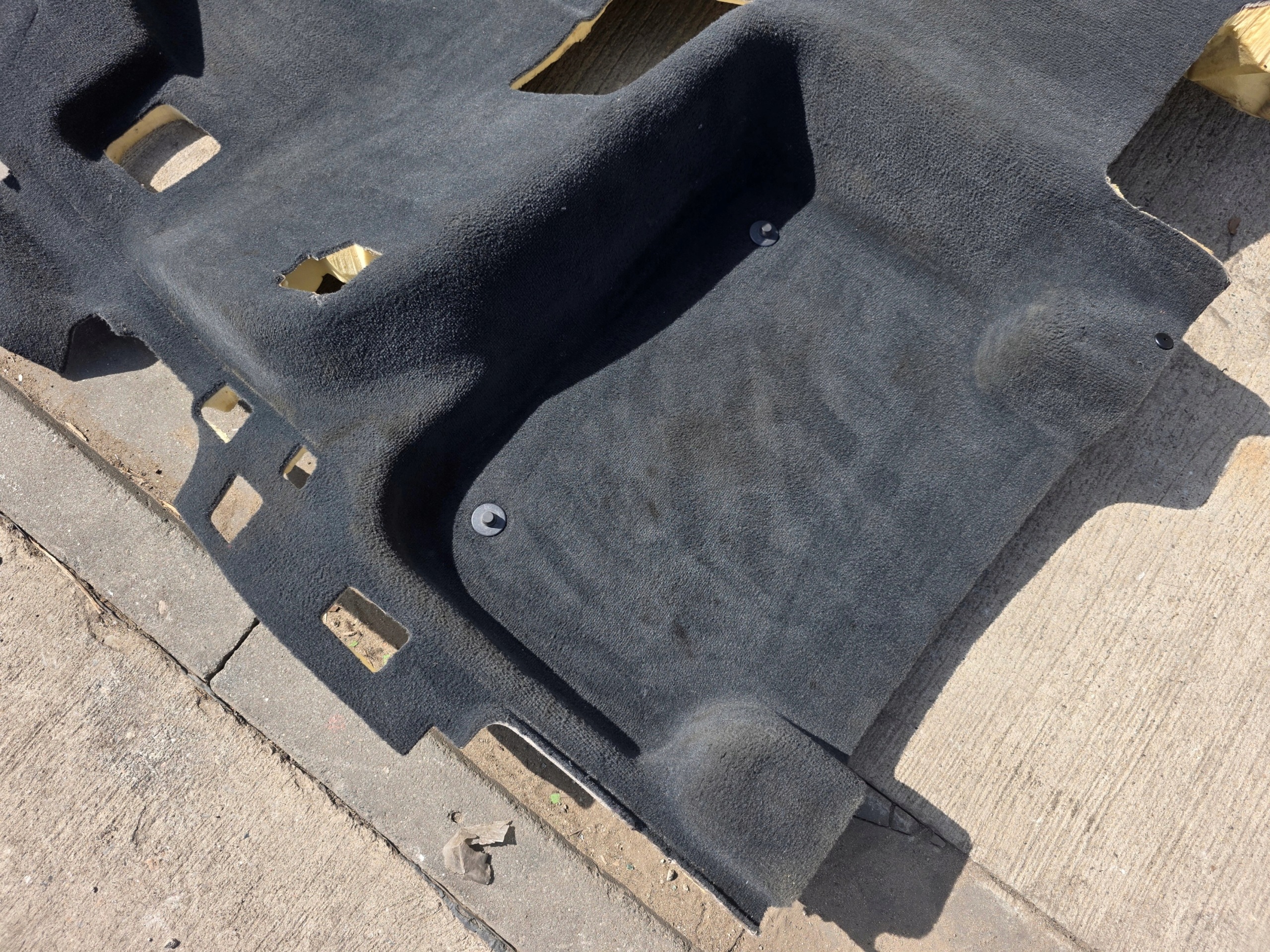 carpet mats AUDI Q7 4M 2-3 RZAD 4M0863019C original