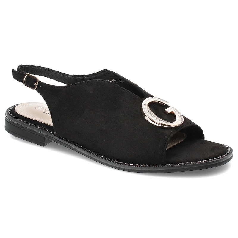 Černé sandály S.Barski Elegantní dámská obuv