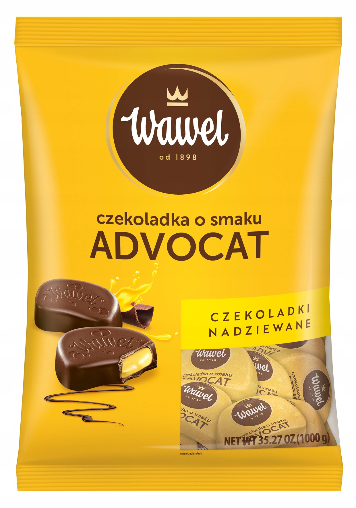 Levně Wawel Čokoláda s příchutí Advocat 1 kg