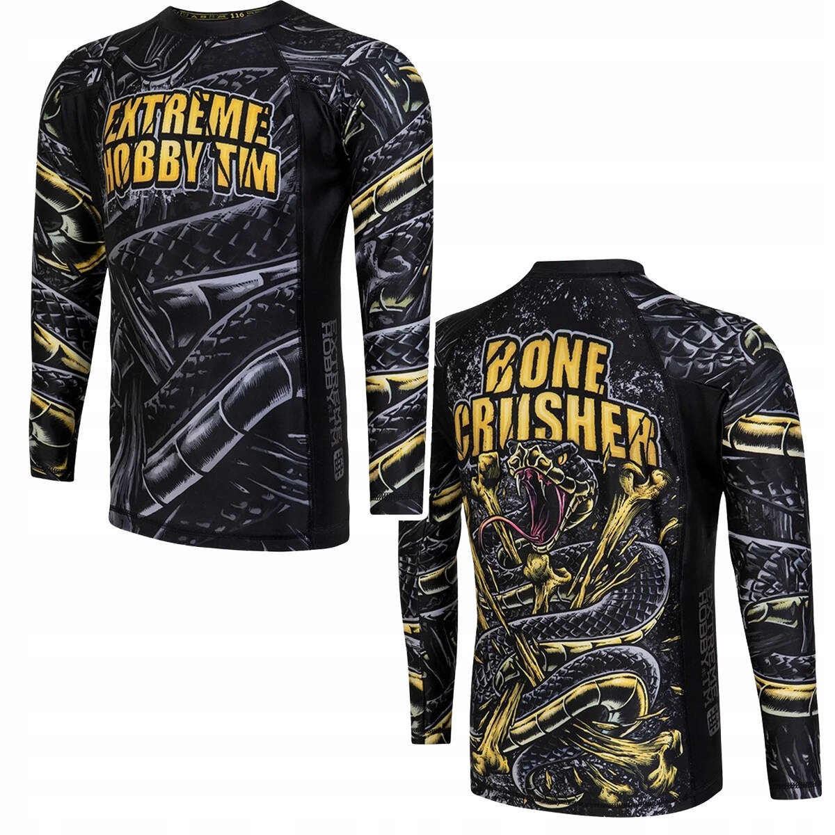 Rashguard z długim rękawem dziecięcy Extreme Hobby Bone Crusher r. 164 cm