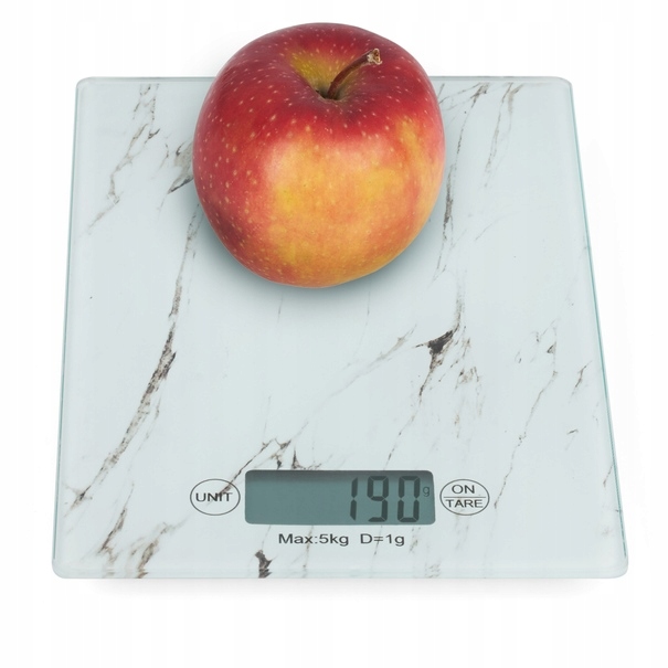 

Waga kuchenna elektroniczna biały marmurek