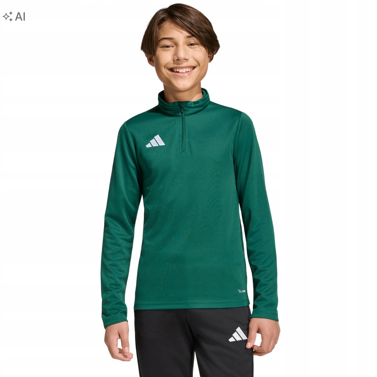 Bluza Dziecięca adidas Entrada 26 Zamek 1/4 Training Piłkarska Zielona 140