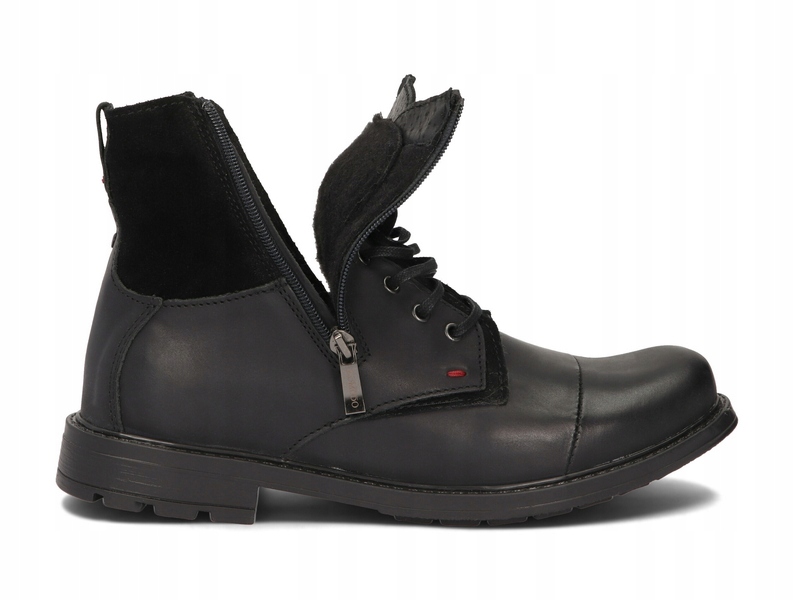 TRZEWIKI MĘSKIE BUTY OCIEPLANE SKÓRA 871 CZARNY 42 Marka Komodo