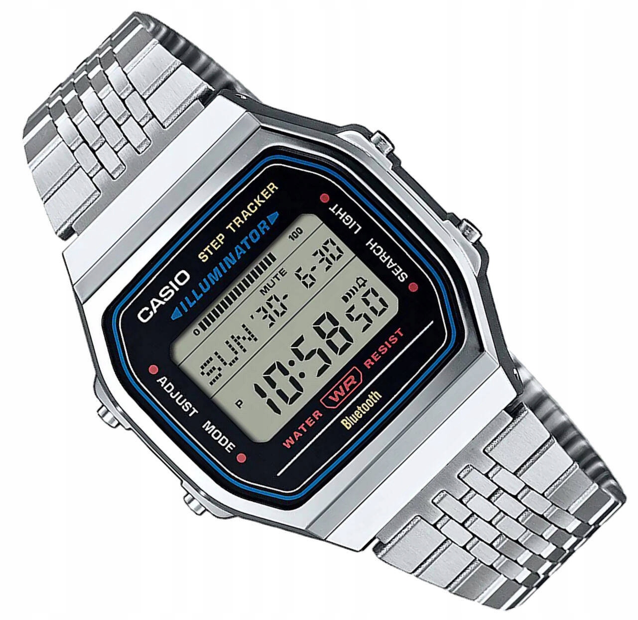 Klasické Retro Hodinky Casio ABL-100WE Vintage Unisex Bluetooth Krokoměr