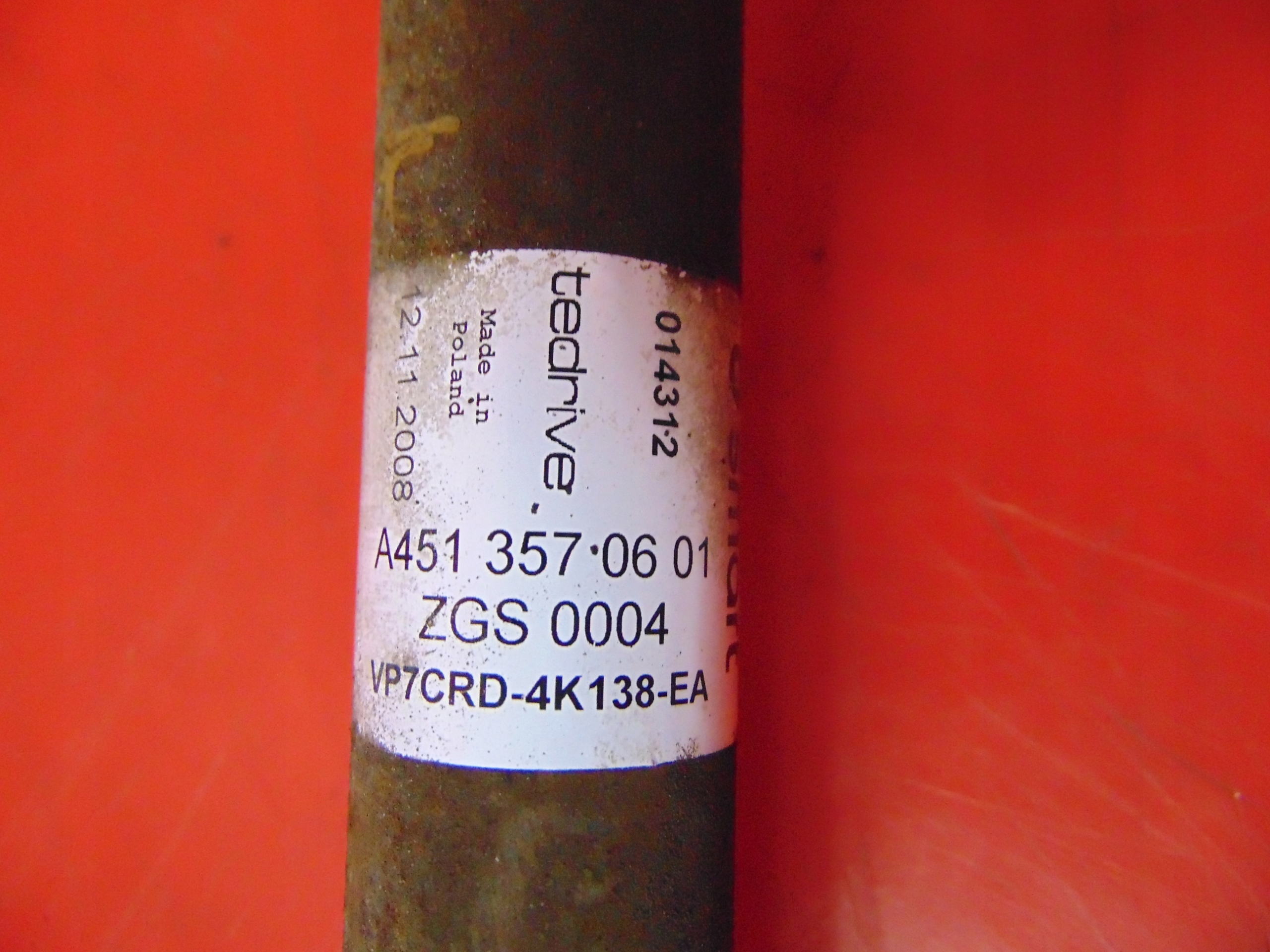 SMART ForTwo II 451 1.0 semi-axis right A4513570601