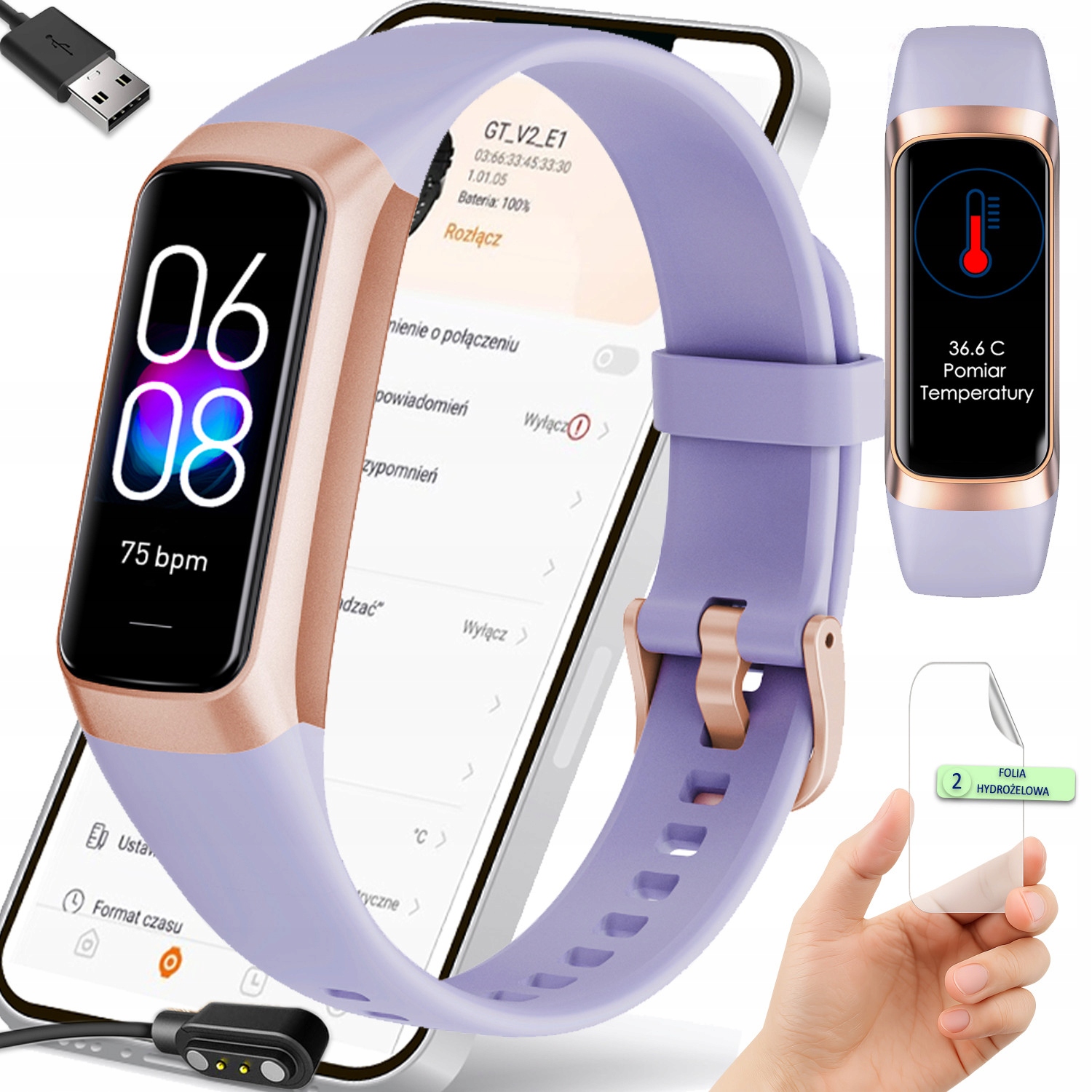 Moderní Řemínek Chytré Hodinky Puls Krokoměr Tlak Kcal Teplota