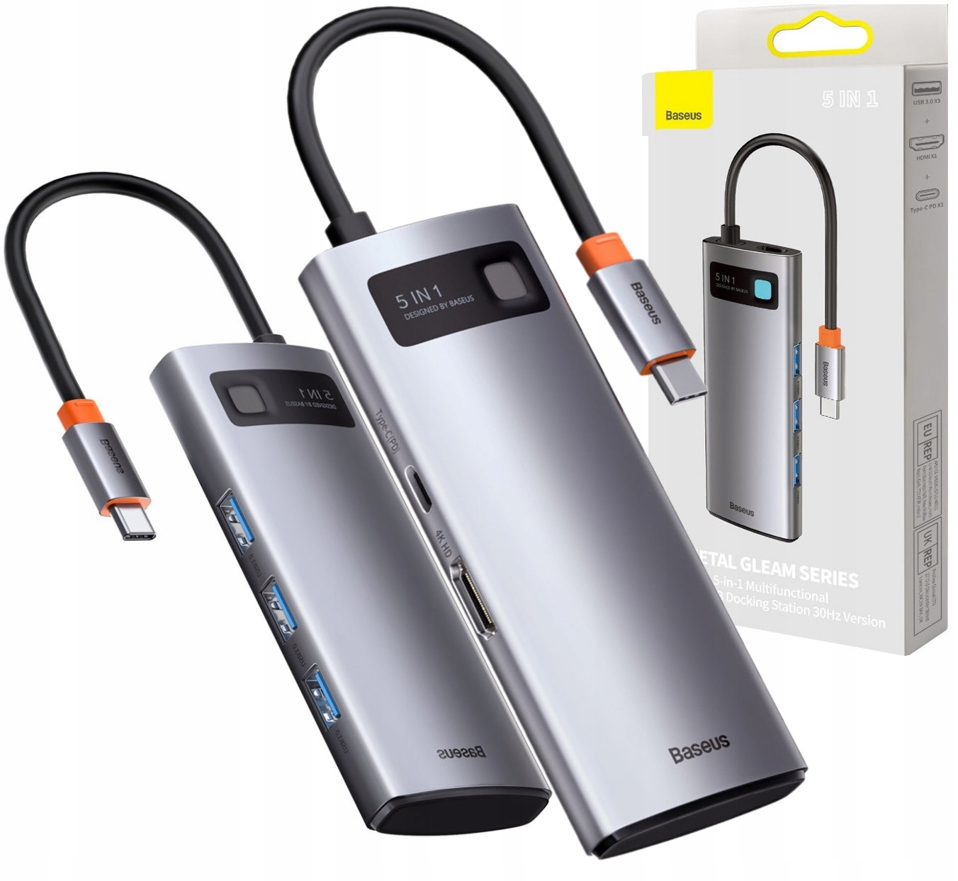 

Adapter Hub Stacja Usb-c 5w1 do MacBooka Pd 100W