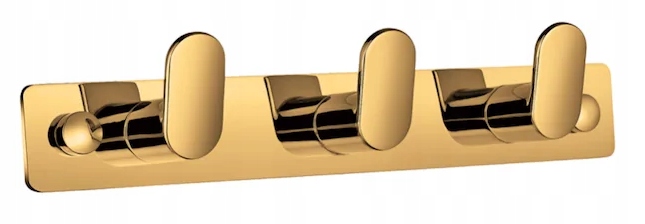 Stella lišta 3 háčky-fazolky 18.053-G zlatá