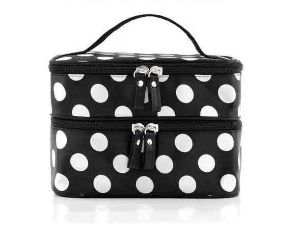 

Dwukomorowa Kosmetyczka Organizer Z Lusterkiem