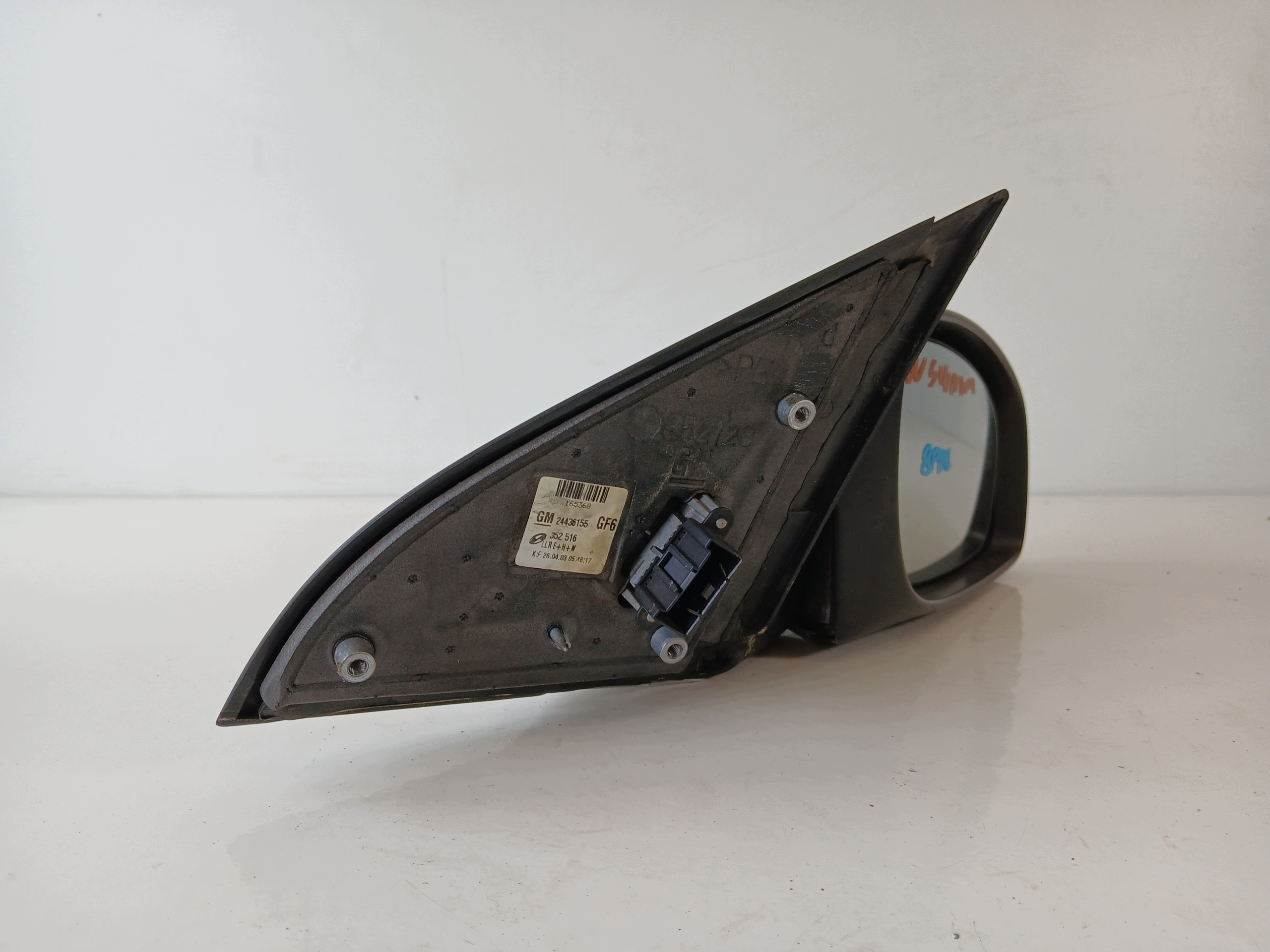 OPEL VECTRA C SIGNUM mirror right 8 PIN silver