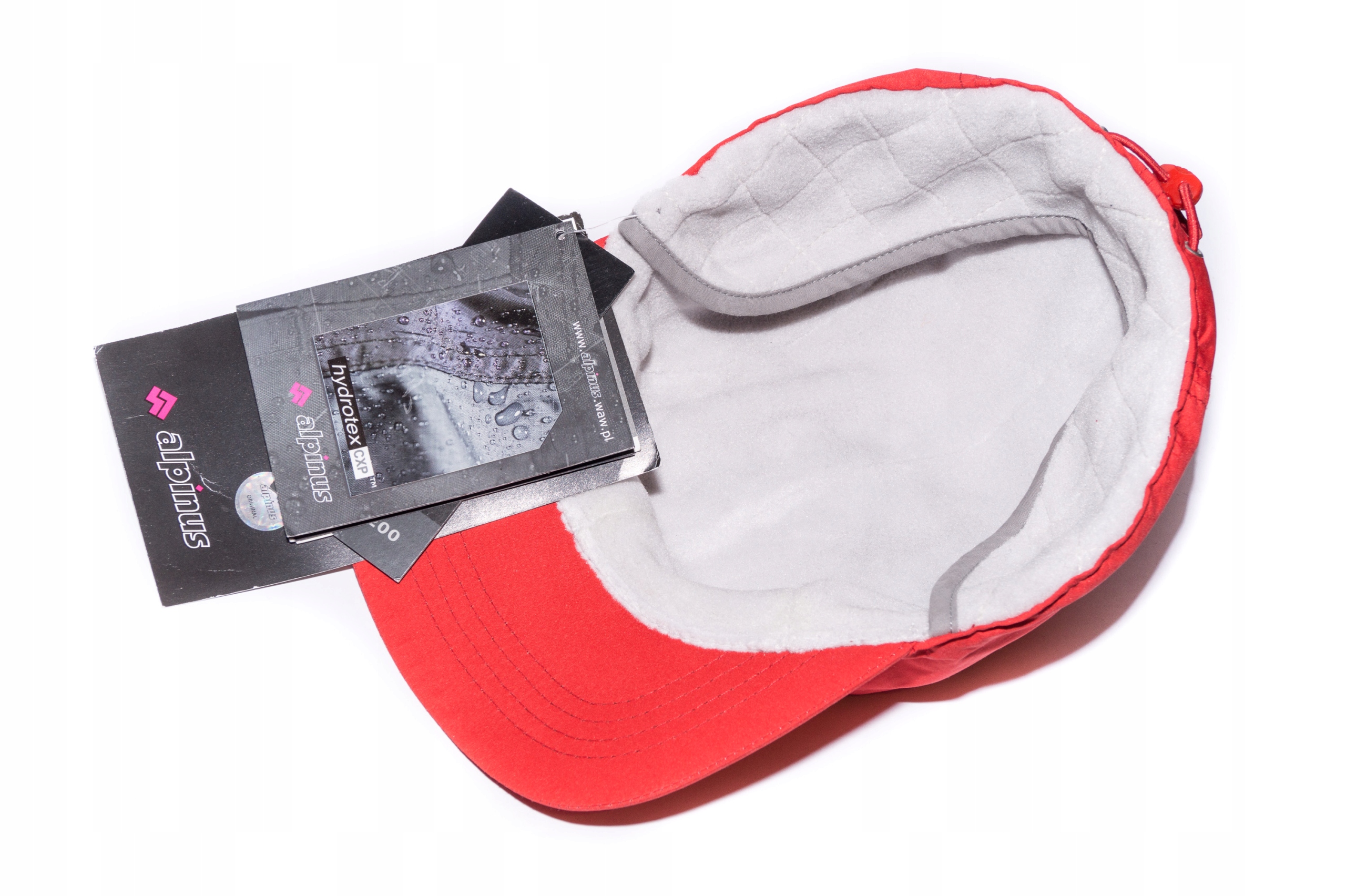 Czapka z daszkiem ALPINUS BJORN r. L PolarTec 200! Kolor czerwony