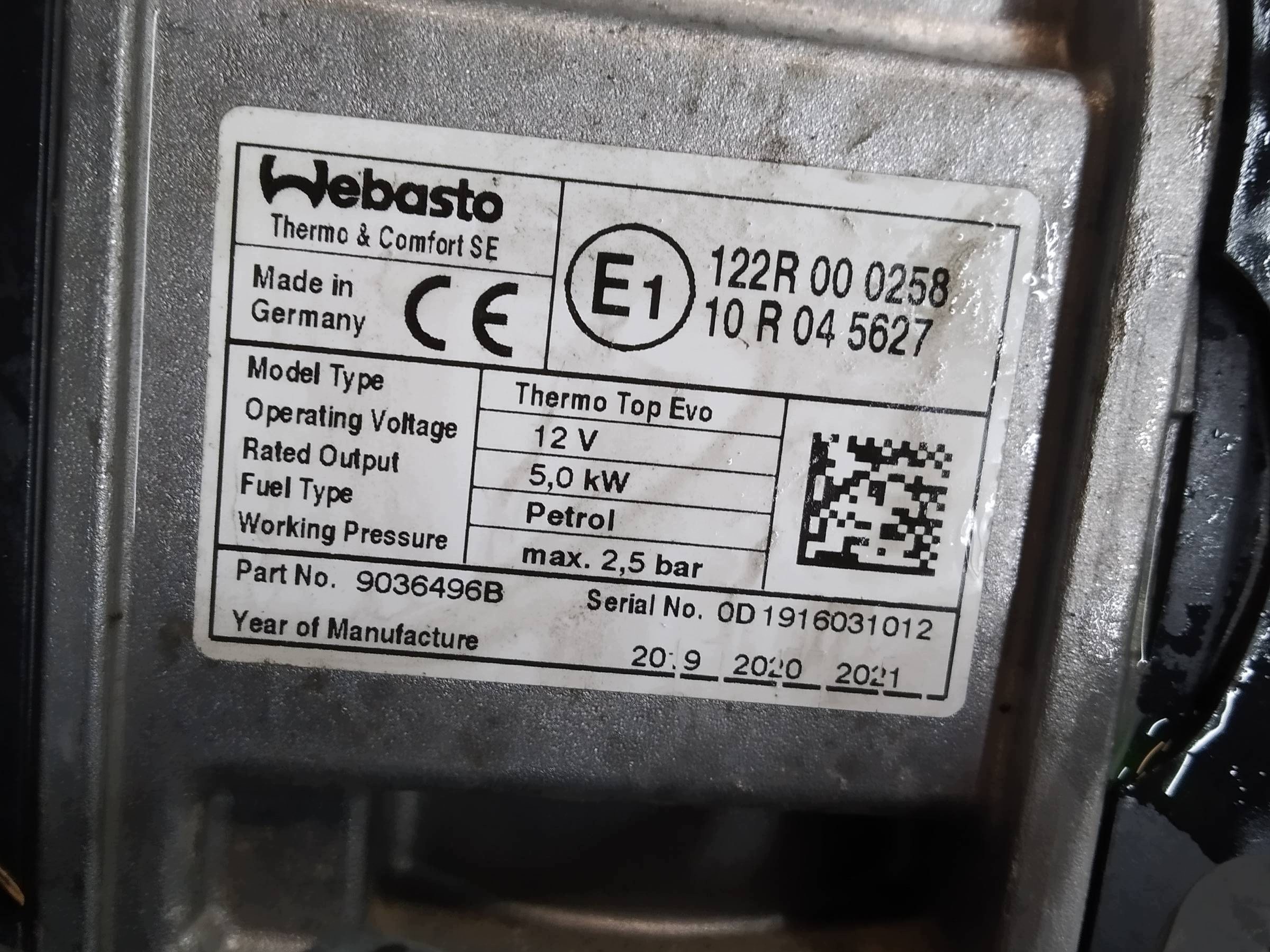 webasto 122R000258 Volvo XC 90 II (2015- )