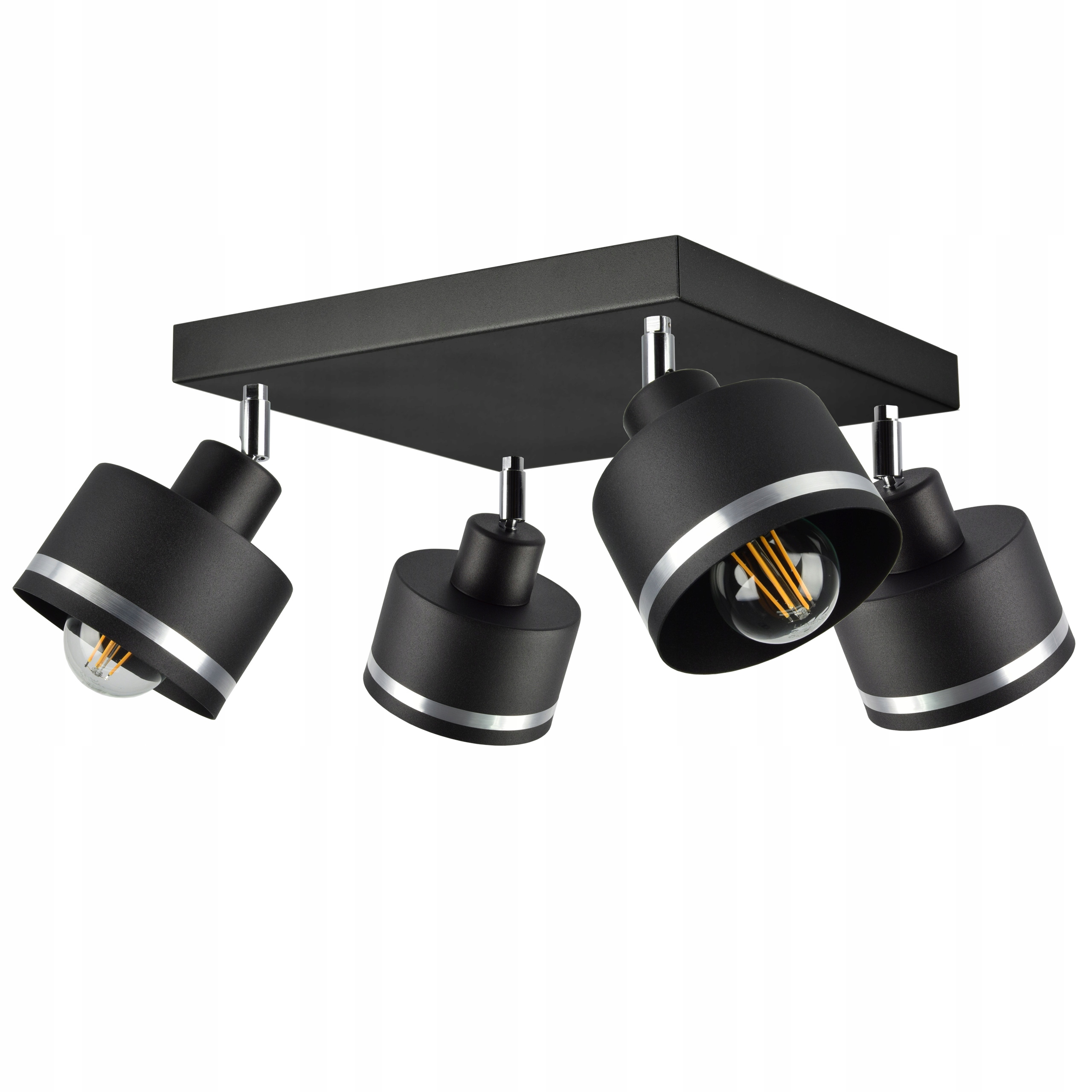 

Metalowa Lampa Plafon Sufitowa Żyrandol z Paskiem