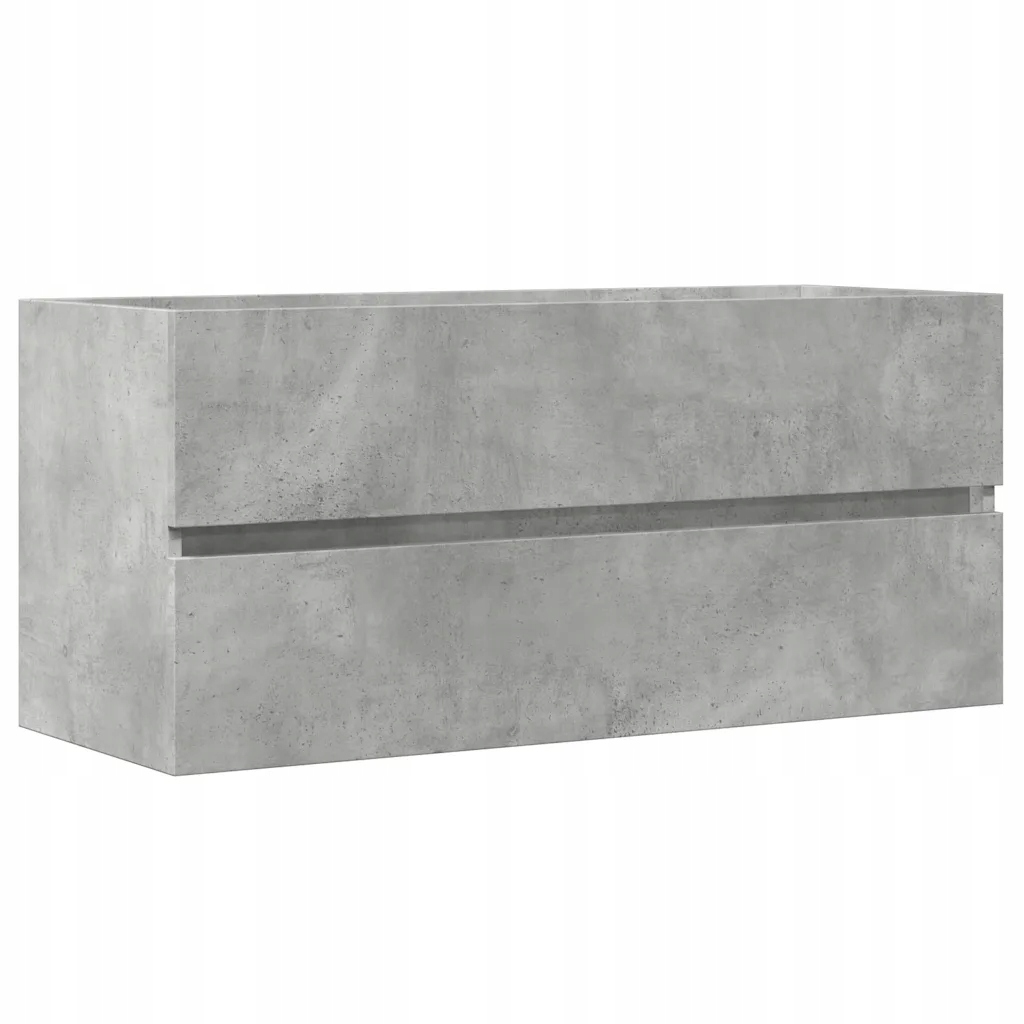 Závěsná umyvadlová skříňka 100x38,5x45 cm šedá betonu