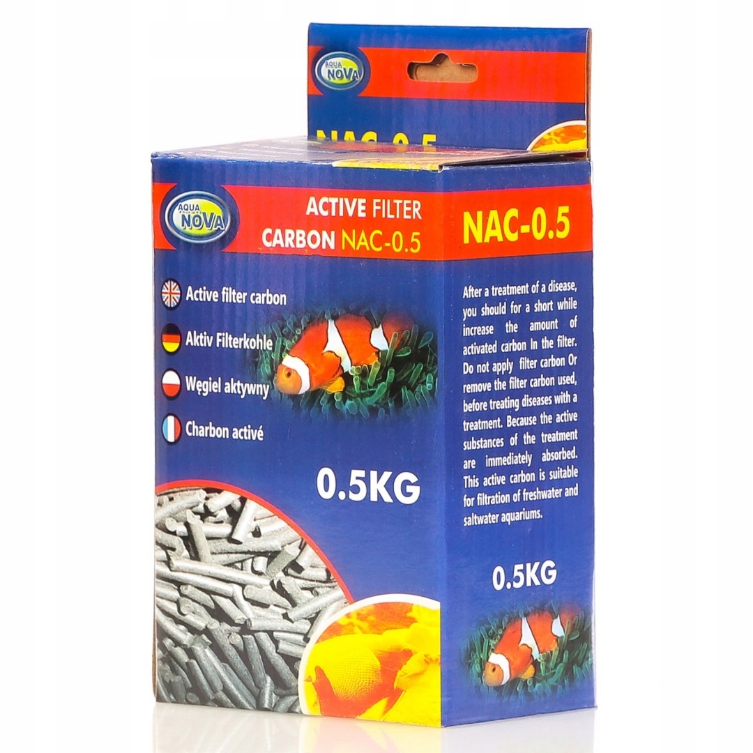 

Węgiel aktywny 0,5kg Aqua Nova Węgiel 500g