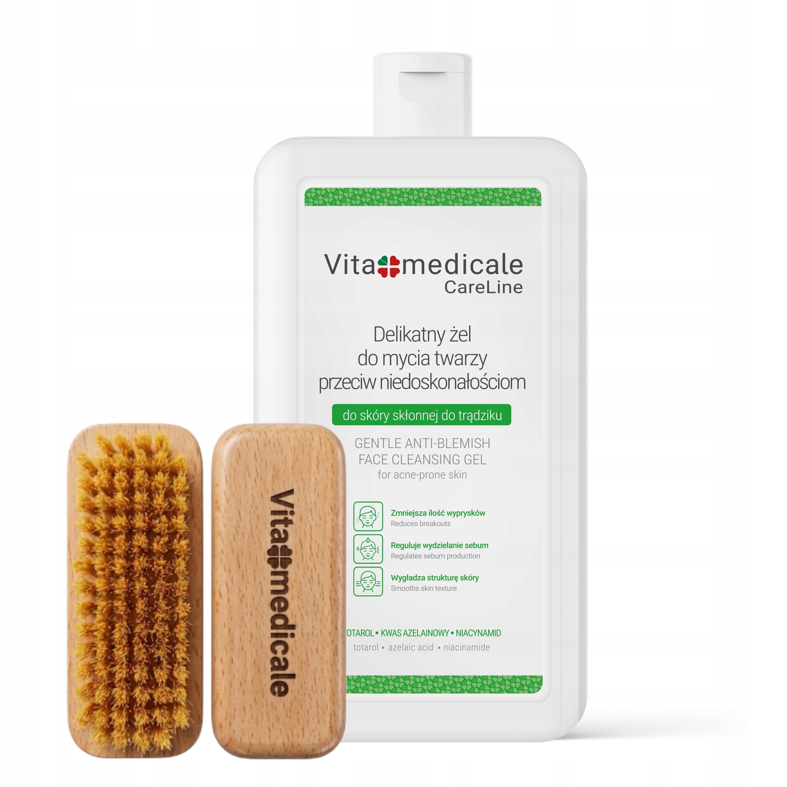 Gel na mytí obličeje proti akné VitaMedicale Krosty Ekzémy 450 ml Dárek!