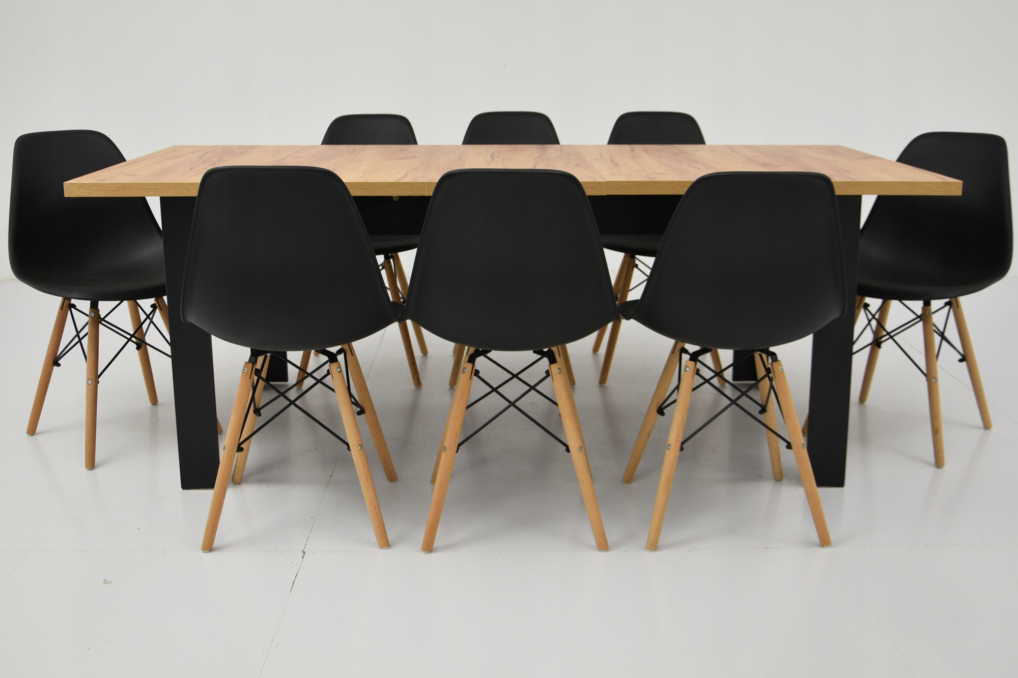 Duży zestaw POKOJOWY 8 krzeseł i stół 90x160/200 Kod producenta SL-01+ C-14