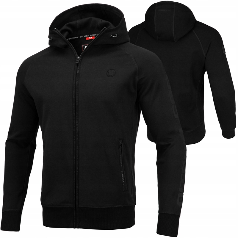 

Pit Bull bluza Thelborn Zip black + wlepa Ari -- L